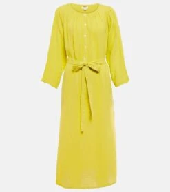 Velvet Midikleid Christelle Aus Baumwolle