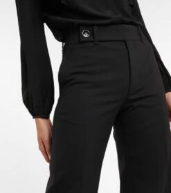 Chloé High-Rise-Hose Aus Einem Wollgemisch -LORO PIANA Verkaufsgeschäft P00761791 d1