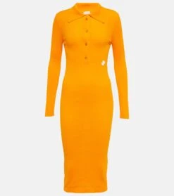 Midikleid Aus Rippstrick