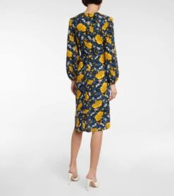 DIANE VON FURSTENBERG Midikleid Mit Blumenprint -LORO PIANA Verkaufsgeschäft P00767245 b2