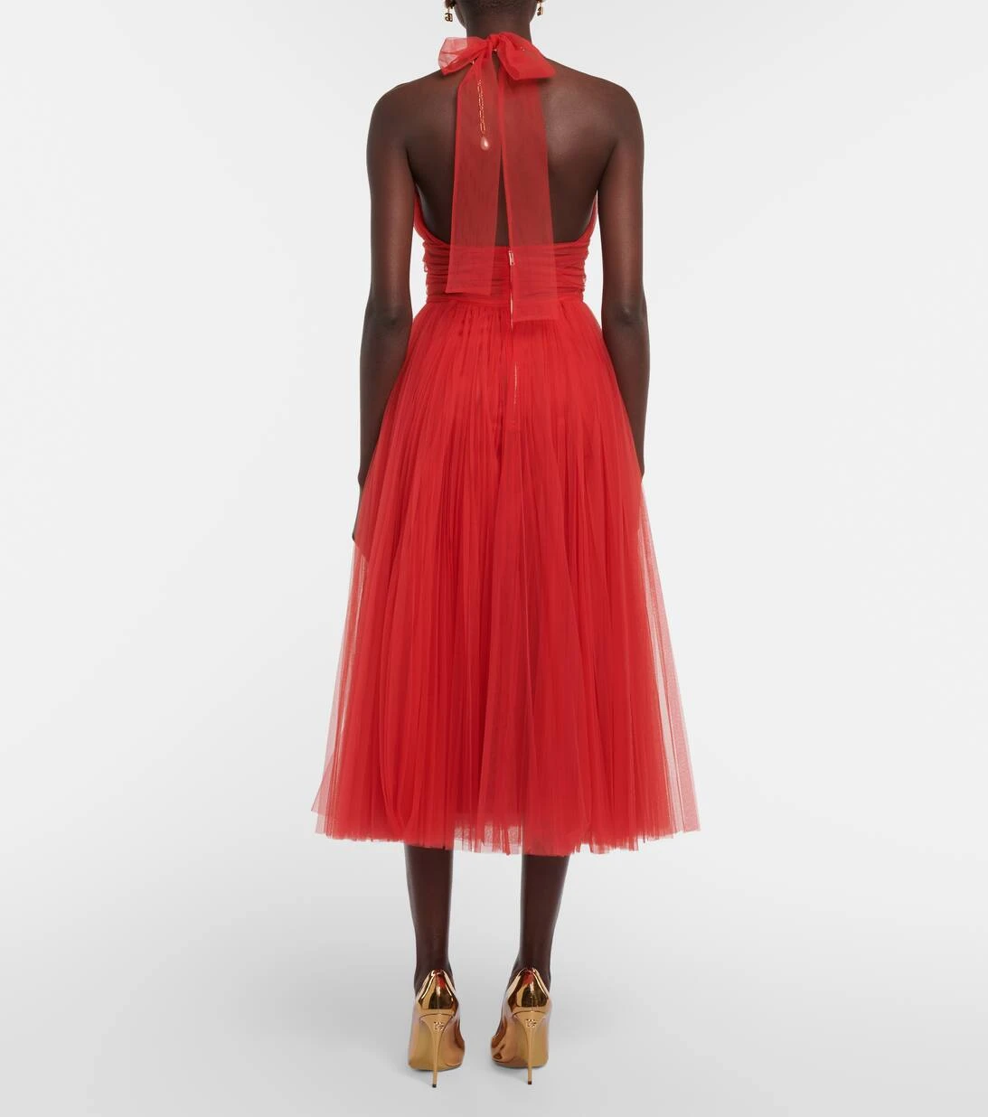 Dolce & Gabbana Midikleid Aus Tüll 3 Dolce & Gabbana Midikleid Aus Tüll – Bild 3