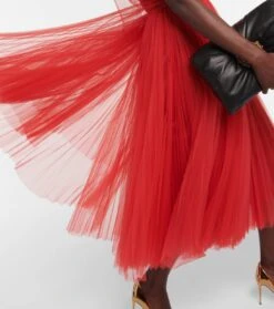 Dolce & Gabbana Midikleid Aus Tüll 10 Dolce & Gabbana Midikleid Aus Tüll -LORO PIANA Verkaufsgeschäft P00767591 d2