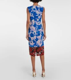 Dries Van Noten Midikleid Delavina Aus Crêpe -LORO PIANA Verkaufsgeschäft P00767790 b2