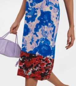 Dries Van Noten Midikleid Delavina Aus Crêpe -LORO PIANA Verkaufsgeschäft P00767790 d2