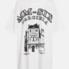 MM6 Maison Margiela Bedrucktes T-Shirt Aus Baumwoll-Jersey