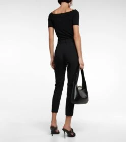 Alexander McQueen High-Rise Hose Aus Wolle -LORO PIANA Verkaufsgeschäft P00767939 b2