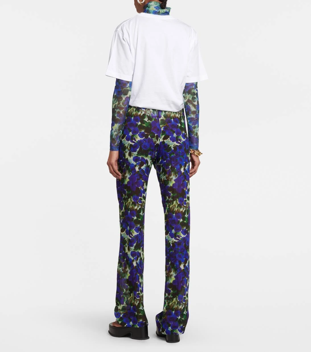 Dries Van Noten Hose Aus Satin 3 Dries Van Noten Hose Aus Satin – Bild 3