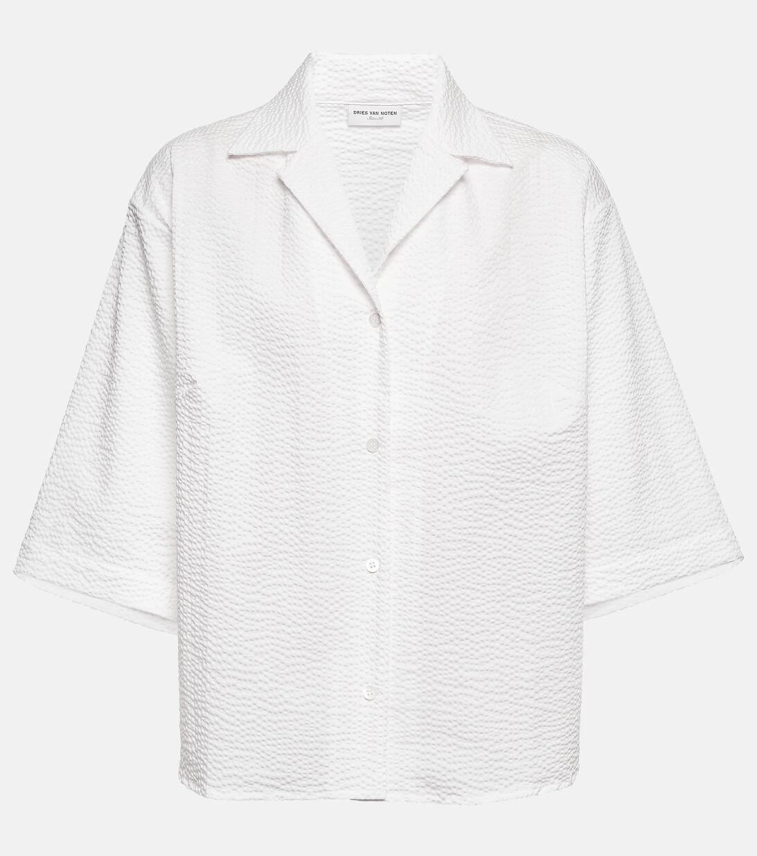 Dries Van Noten Hemd Aus Einem Baumwollgemisch 1 Dries Van Noten Hemd Aus Einem Baumwollgemisch