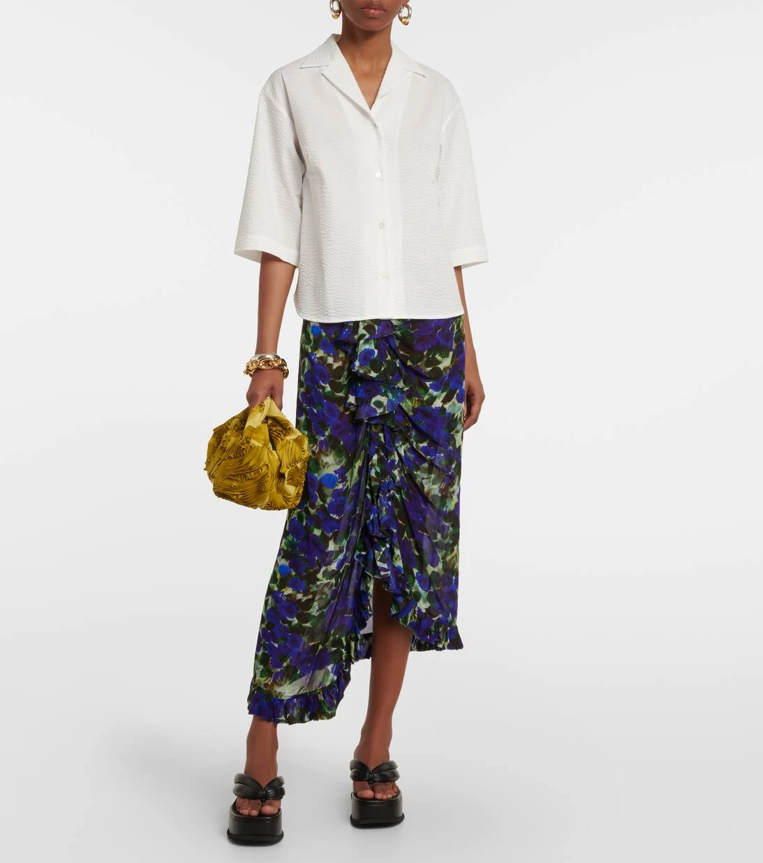 Dries Van Noten Hemd Aus Einem Baumwollgemisch 2 Dries Van Noten Hemd Aus Einem Baumwollgemisch – Bild 2