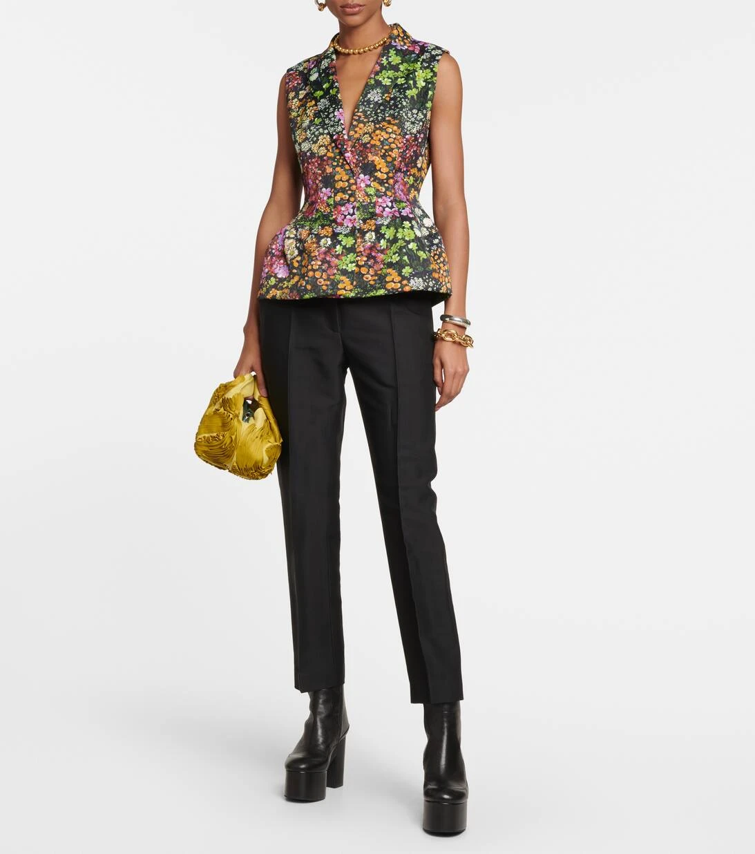 Dries Van Noten Hose Aus Gabardine 2 Dries Van Noten Hose Aus Gabardine – Bild 2