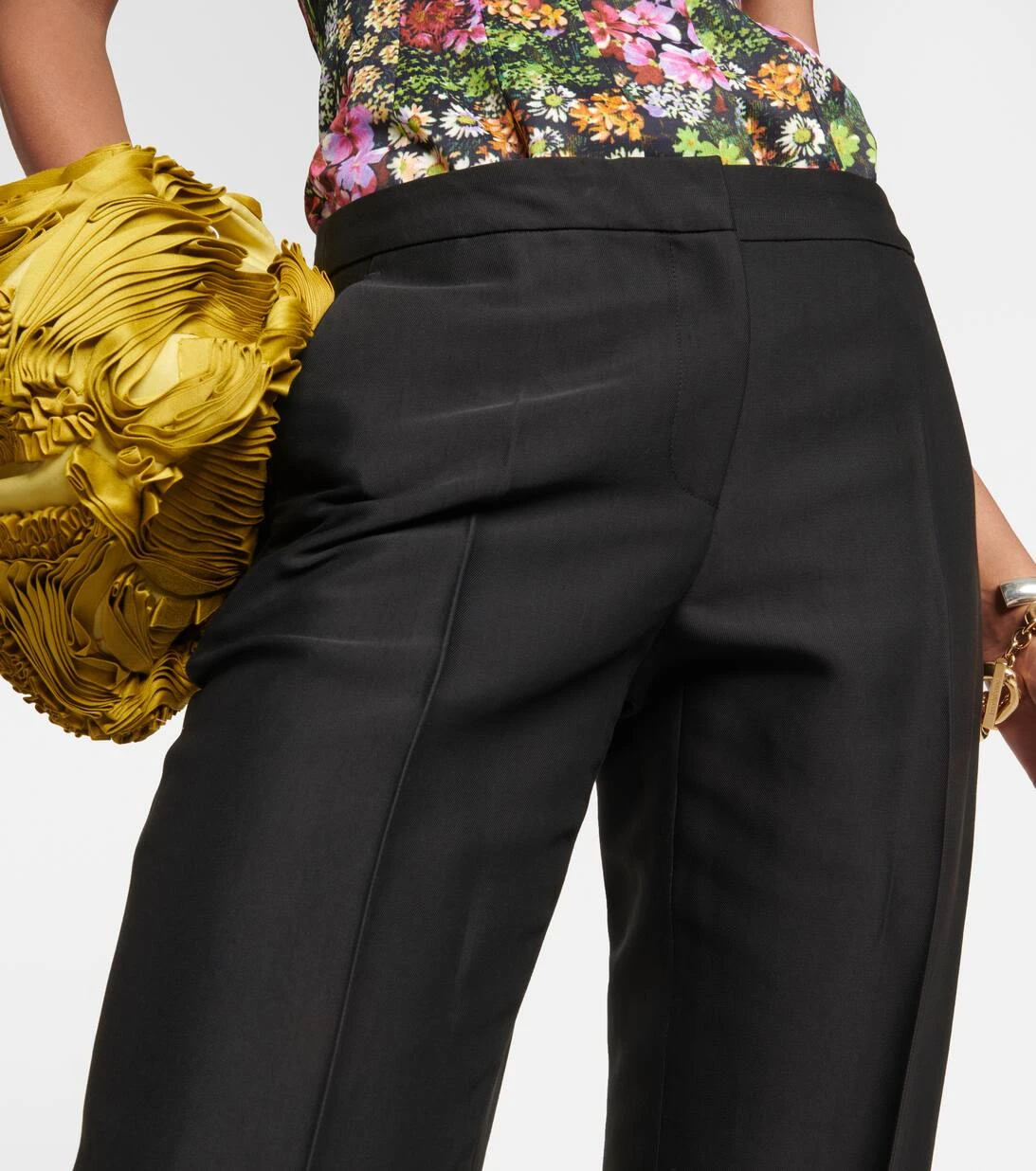 Dries Van Noten Hose Aus Gabardine 4 Dries Van Noten Hose Aus Gabardine – Bild 4