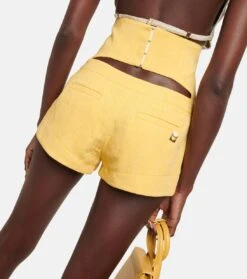 Jacquemus High-Rise Shorts Le Short Areia -LORO PIANA Verkaufsgeschäft P00769065 d2