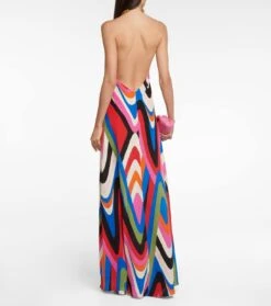 Bedrucktes Maxikleid Aus Seide -LORO PIANA Verkaufsgeschäft P00769391 b2