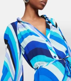 Bedruckter Kaftan Aus Satin -LORO PIANA Verkaufsgeschäft P00769612 d1