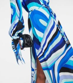 Bedruckter Kaftan Aus Satin -LORO PIANA Verkaufsgeschäft P00769612 d2