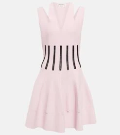 Alexander McQueen Gestreiftes Minikleid