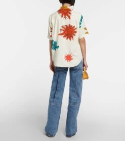 Jacquemus Bedrucktes Hemd La Chemise Melo -LORO PIANA Verkaufsgeschäft P00770657 b2
