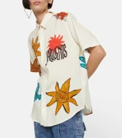Jacquemus Bedrucktes Hemd La Chemise Melo -LORO PIANA Verkaufsgeschäft P00770657 d2
