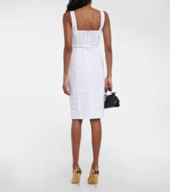 Dolce & Gabbana Midikleid Mit Spitze -LORO PIANA Verkaufsgeschäft P00771149 b2