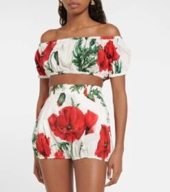 Dolce & Gabbana Bedrucktes Top Aus Baumwollpopeline 9 Dolce & Gabbana Bedrucktes Top Aus Baumwollpopeline -LORO PIANA Verkaufsgeschäft P00772785 d2