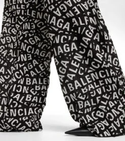 Balenciaga High-Rise-Hose Aus Seide -LORO PIANA Verkaufsgeschäft P00772978 d2