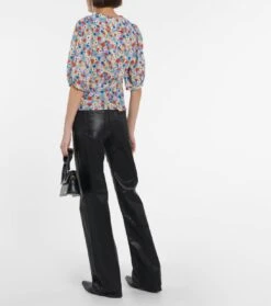 RIXO Bedruckte Bluse Warner 7 RIXO Bedruckte Bluse Warner -LORO PIANA Verkaufsgeschäft P00773279 b2