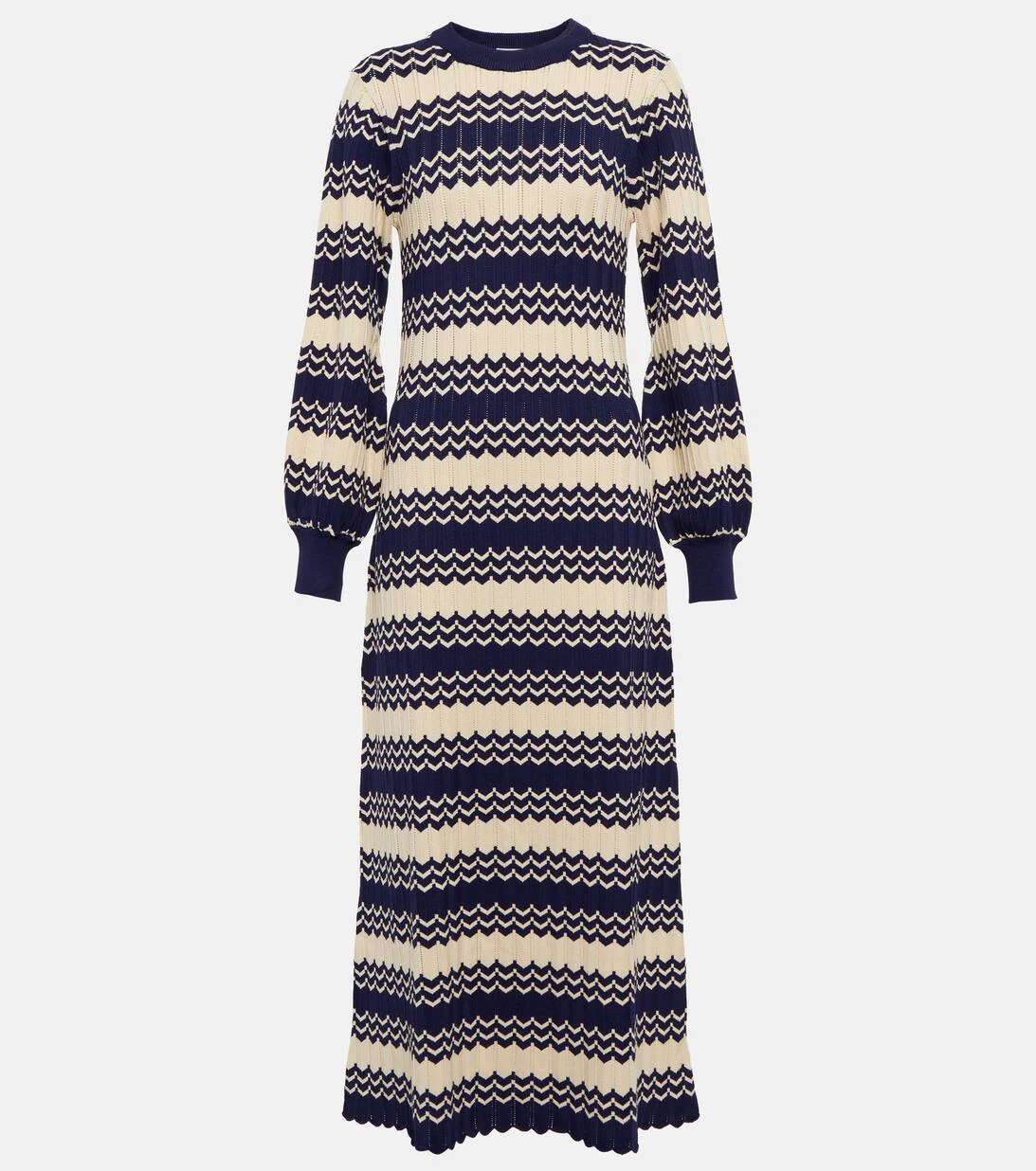 RIXO Maxikleid Elva Aus Jacquard 1 RIXO Maxikleid Elva Aus Jacquard