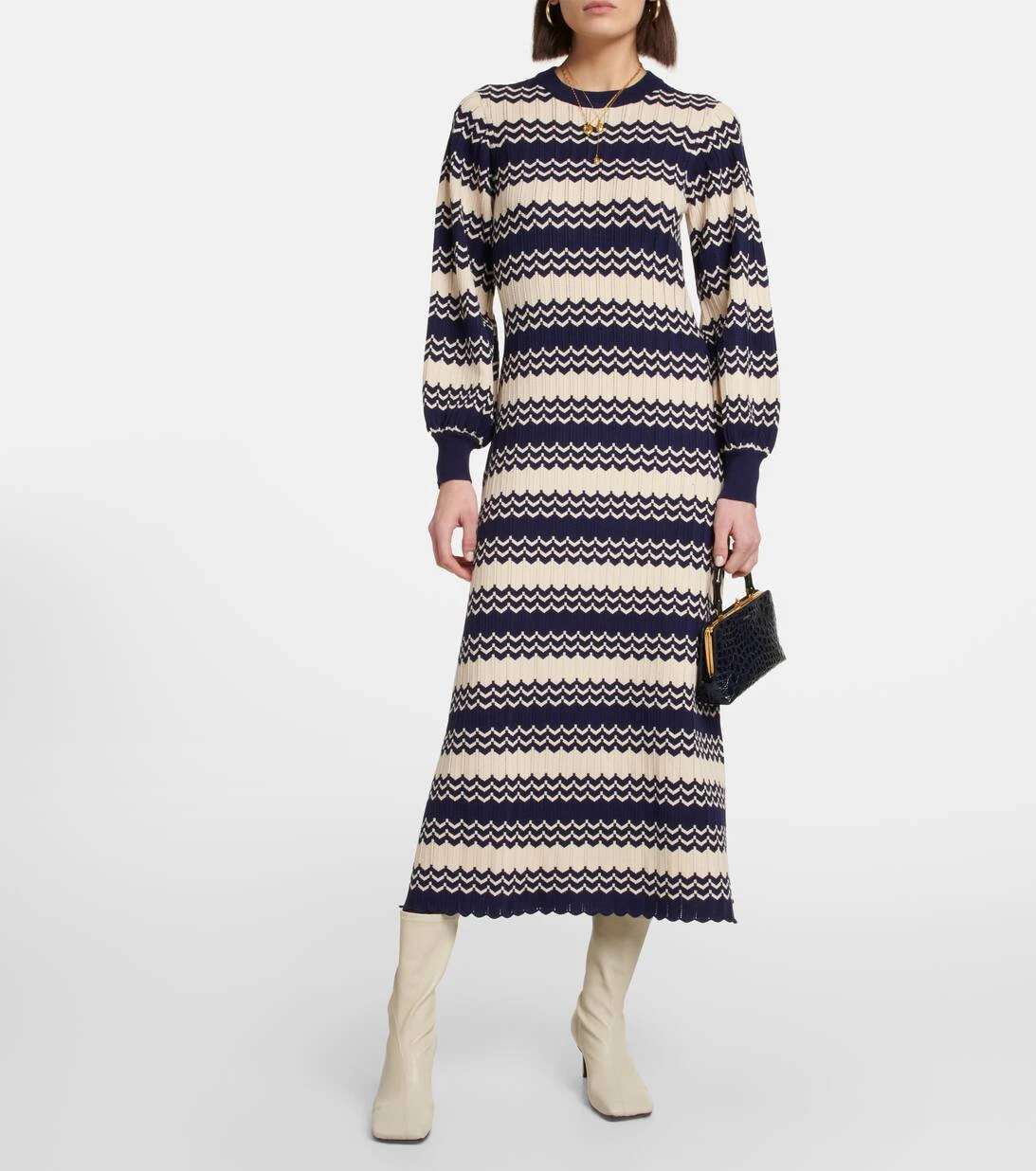 RIXO Maxikleid Elva Aus Jacquard 2 RIXO Maxikleid Elva Aus Jacquard – Bild 2