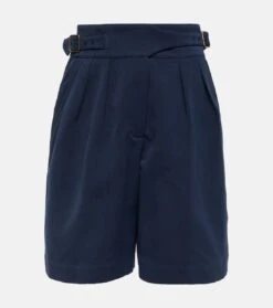 LORO PIANA Bermuda-Shorts Aus Baumwolle Und Leinen