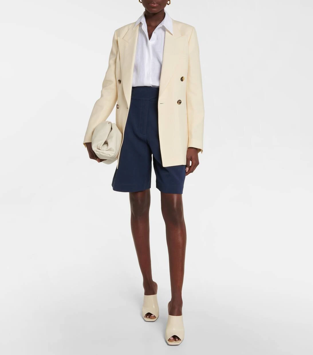 LORO PIANA Bermuda-Shorts Aus Baumwolle Und Leinen 2 LORO PIANA Bermuda-Shorts Aus Baumwolle Und Leinen – Bild 2