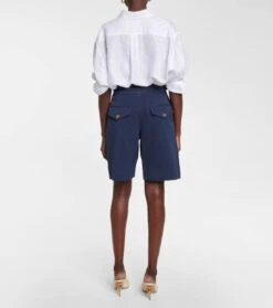 LORO PIANA Bermuda-Shorts Aus Baumwolle Und Leinen 7 LORO PIANA Bermuda-Shorts Aus Baumwolle Und Leinen -LORO PIANA Verkaufsgeschäft P00775471 b2