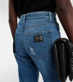 Dolce & Gabbana High-Rise Slim Jeans -LORO PIANA Verkaufsgeschäft P00775745 d3