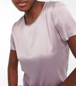 Max Mara Top Cortona Aus Einem Seidengemisch -LORO PIANA Verkaufsgeschäft P00775771 d1