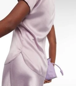 Max Mara Top Cortona Aus Einem Seidengemisch -LORO PIANA Verkaufsgeschäft P00775771 d2