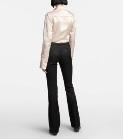 Acne Studios Low-Rise-Schlaghose -LORO PIANA Verkaufsgeschäft P00776077 b2