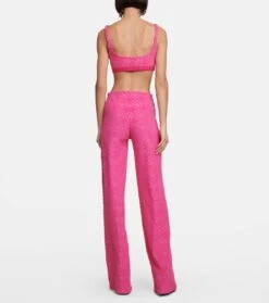 Marine Serre Hose Aus Jacquard -LORO PIANA Verkaufsgeschäft P00776459 b2