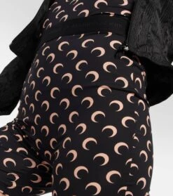 Marine Serre Bedruckte Bikershorts Moon -LORO PIANA Verkaufsgeschäft P00776684 d1