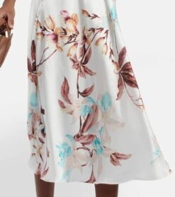 Max Mara Midikleid Giava Aus Seide -LORO PIANA Verkaufsgeschäft P00776814 d2