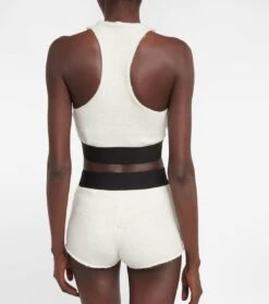 Palm Angels Shorts Aus Bouclé -LORO PIANA Verkaufsgeschäft P00781518 b2