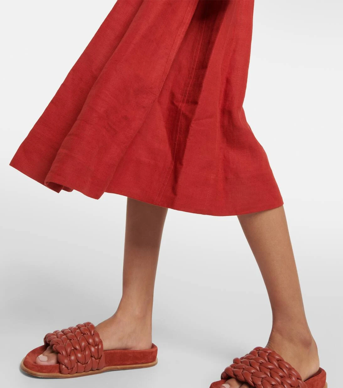 Chloé Midikleid Aus Leinen 5 Chloé Midikleid Aus Leinen – Bild 5