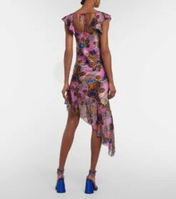 Midikleid Aus Seiden-Chiffon -LORO PIANA Verkaufsgeschäft P00783266 b2