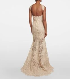 Oscar De La Renta Robe Aus Guipure-Spitze -LORO PIANA Verkaufsgeschäft P00783315 b2