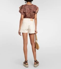 ULLA JOHNSON High-Rise Jeansshorts Charlotte 7 ULLA JOHNSON High-Rise Jeansshorts Charlotte -LORO PIANA Verkaufsgeschäft P00783454 b2