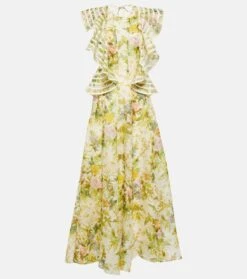 Midikleid Eden Aus Seide Und Leinen