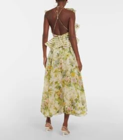 Midikleid Eden Aus Seide Und Leinen -LORO PIANA Verkaufsgeschäft P00783543 b2