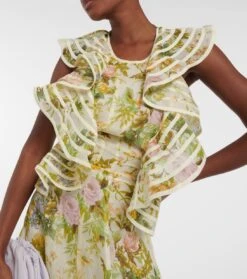 Midikleid Eden Aus Seide Und Leinen -LORO PIANA Verkaufsgeschäft P00783543 d1