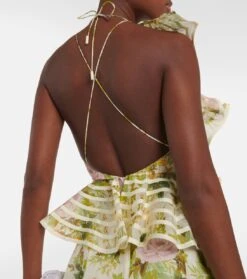 Midikleid Eden Aus Seide Und Leinen -LORO PIANA Verkaufsgeschäft P00783543 d3