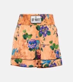 Off-White Pyjama-Shorts Aus Jacquard