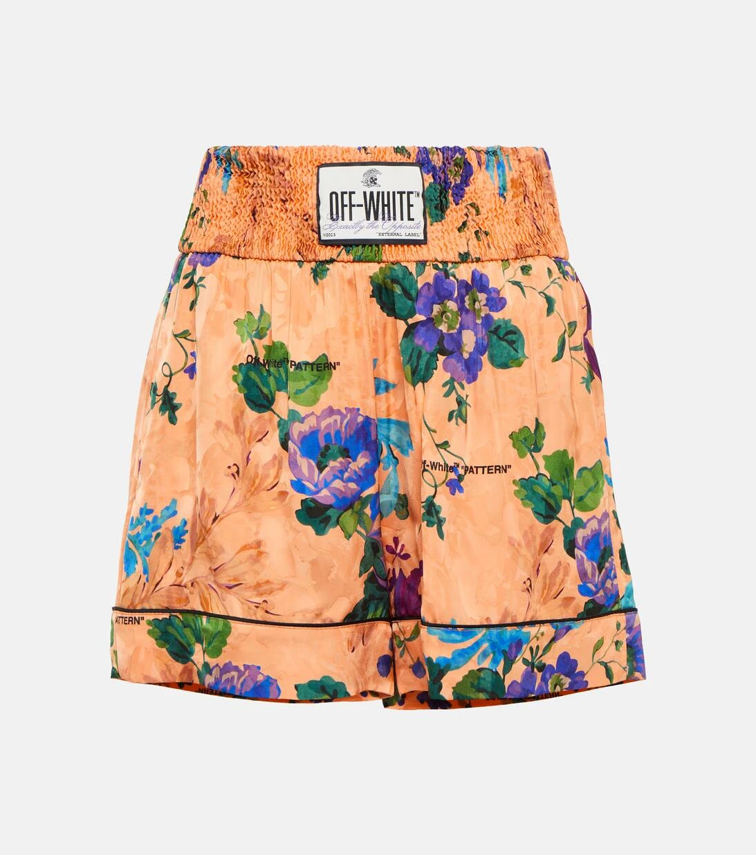 Off-White Pyjama-Shorts Aus Jacquard 1 Off-White Pyjama-Shorts Aus Jacquard