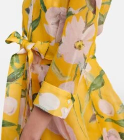 Carolina Herrera Bedruckte Robe Aus Seidenchiffon -LORO PIANA Verkaufsgeschäft P00785720 d2